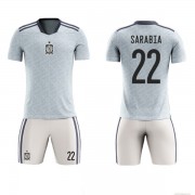 Landsholdstrøjer Børn Spanien VM 2022 Pablo Sarabia 22 Udebane Fodboldsæt..